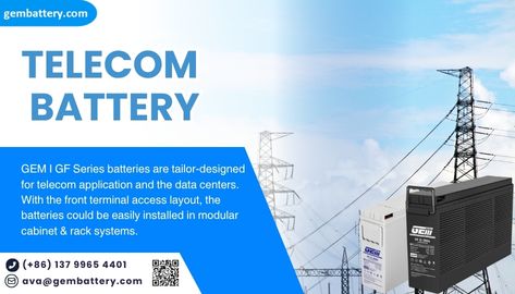 GEMBATTERY GF Series Front Terminal Batteries – Reliable Power Solutions for Telecom, UPS & Data Centers